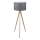 Golvlampa  TREVISO 1xE27/25W/230V grå/trä