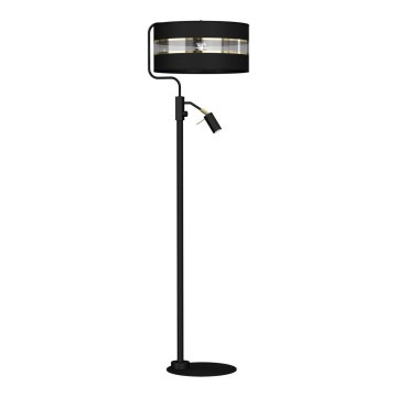 Golvlampa  ULTIMO 1xE27/40W/230V + 1xGU10/MR11/7W svart