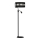 Golvlampa  ULTIMO 1xE27/40W/230V + 1xGU10/MR11/7W svart