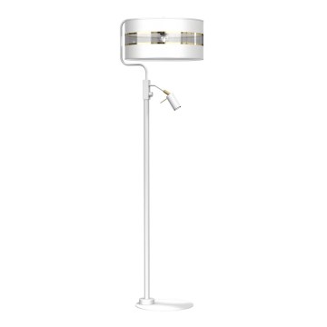 Golvlampa  ULTIMO 1xE27/40W/230V + 1xGU10/MR11/7W vit