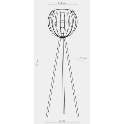 Golvlampa  UNIVERSO 1xE27/60W/230V