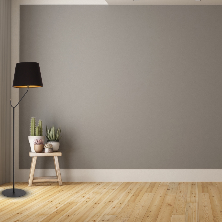 Golvlampa VICTORIA 1xE27/60W/230V svart