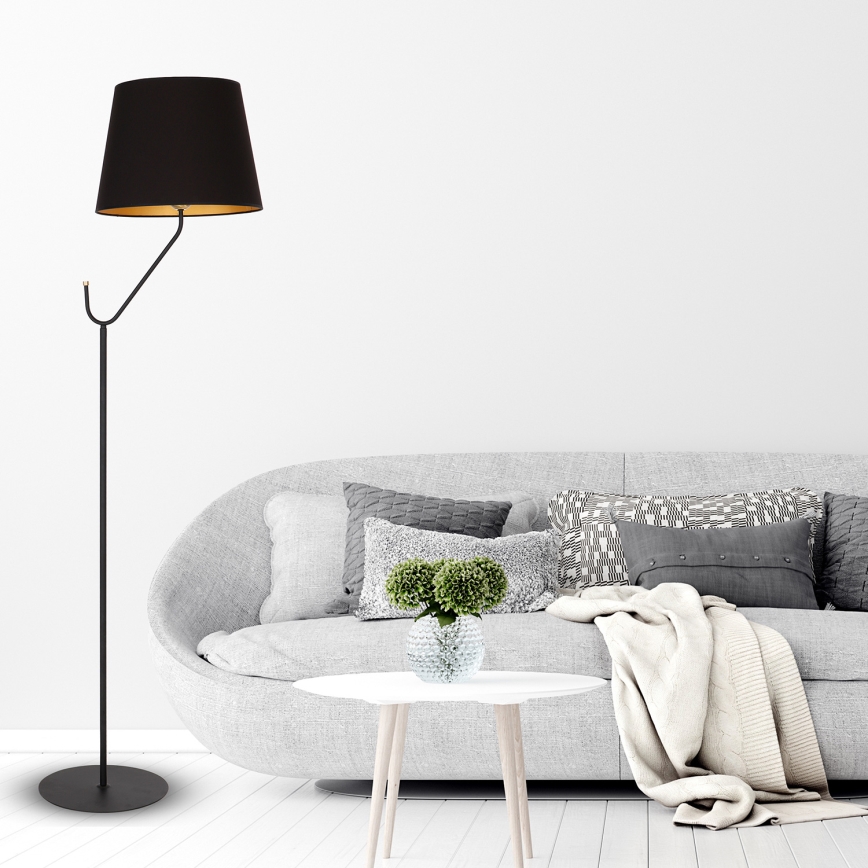 Golvlampa VICTORIA 1xE27/60W/230V svart