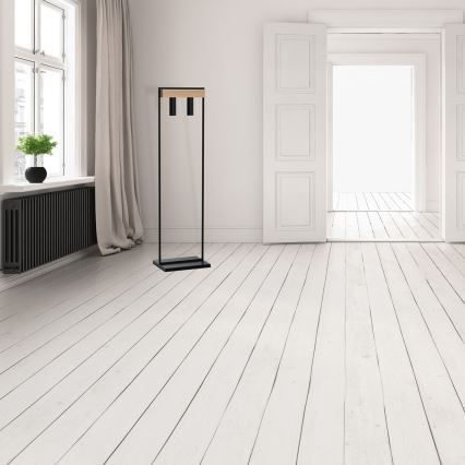 Golvlampa WEST 2xGU10/25W/230V svart