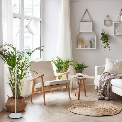 Golvlampa ZACK 1xE27/15W/230V vit