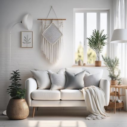 Golvlampa ZACK 1xE27/15W/230V vit