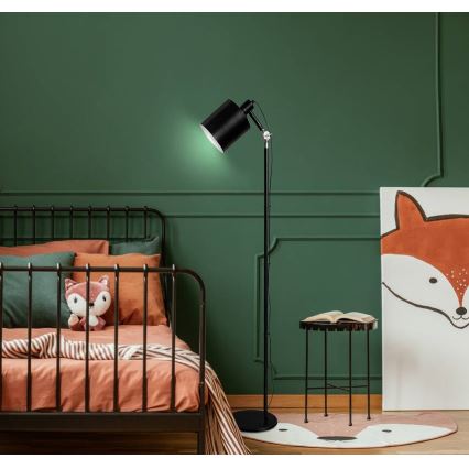 Golvlampa ZANA 1xE27/60W/230V svart