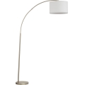 Golvlampa ZENITH 1xE27/15W/230V matt krom/vit