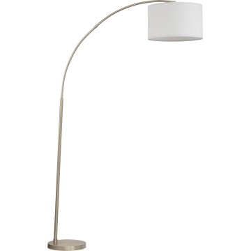 Golvlampa ZENITH 1xE27/15W/230V matt krom/vit