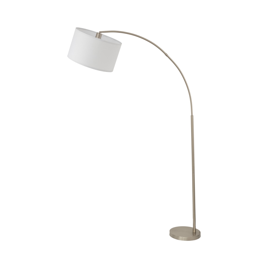 Golvlampa ZENITH 1xE27/15W/230V matt krom/vit