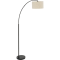 Golvlampa ZENITH 1xE27/15W/230V svart/beige