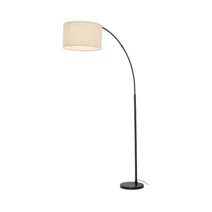 Golvlampa ZENITH 1xE27/15W/230V svart/beige