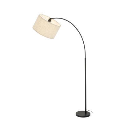 Golvlampa ZENITH 1xE27/15W/230V svart/beige
