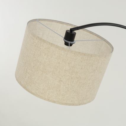 Golvlampa ZENITH 1xE27/15W/230V svart/beige