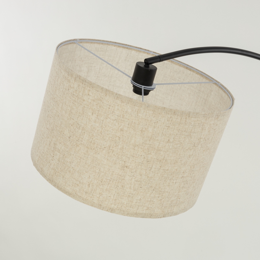 Golvlampa ZENITH 1xE27/15W/230V svart/beige