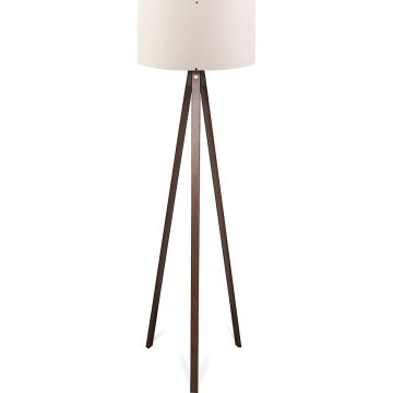 Golvslampa AYD 1xE27/40W/230V brun/kräm