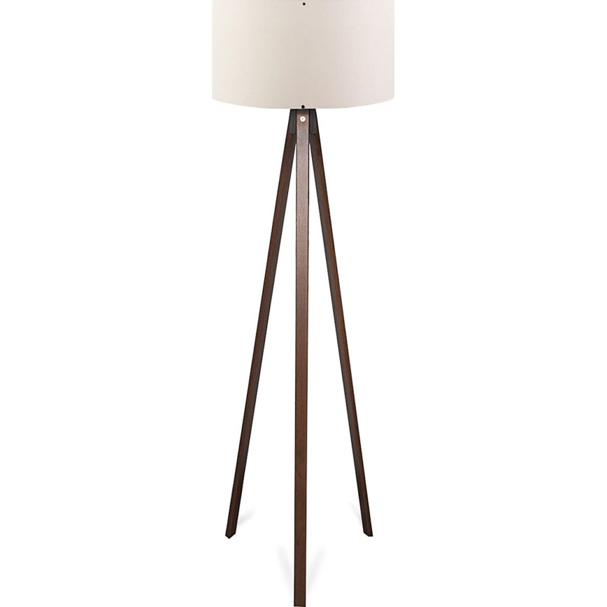 Golvslampa AYD 1xE27/40W/230V brun/kräm