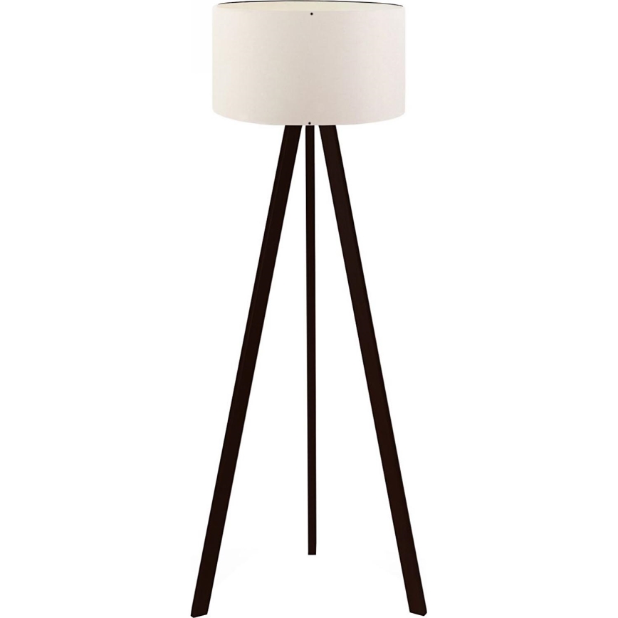 Golvslampa AYD 1xE27/40W/230V brun/vit