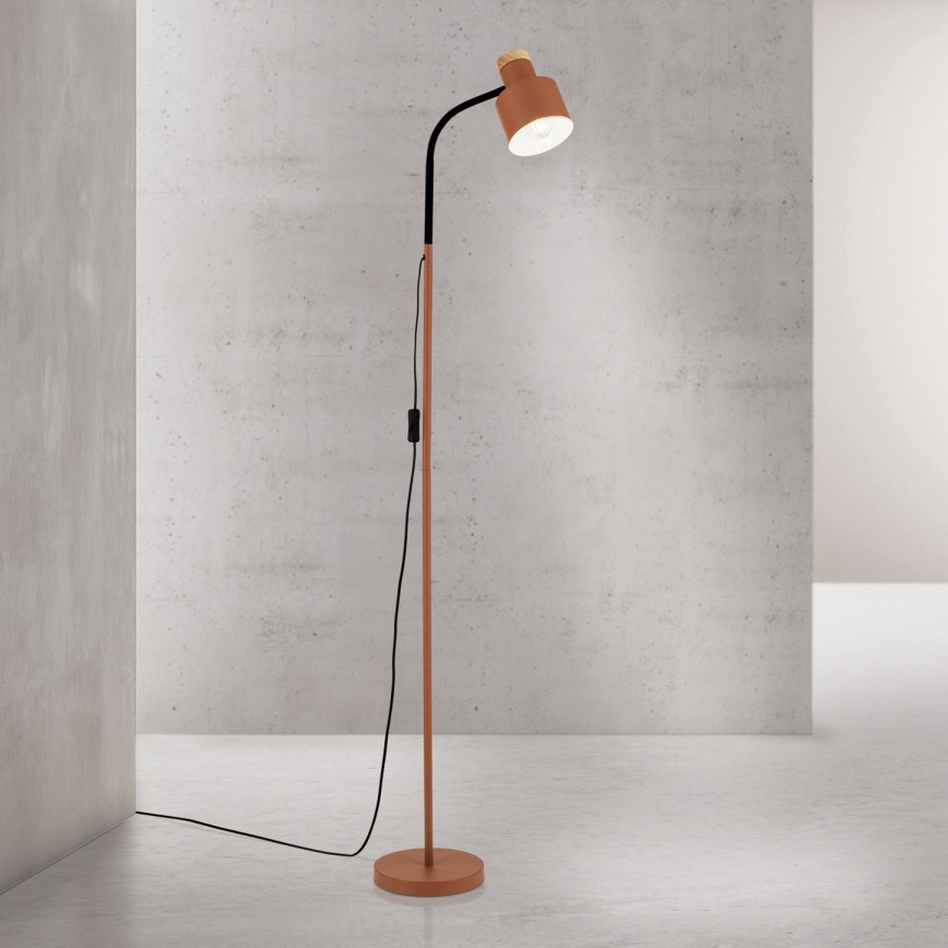 Golvslampa GILI 1xE27/40W/230V, tegelröd