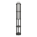 Golvslampa med hyllor NOTO 1xE27/40W/230V svart