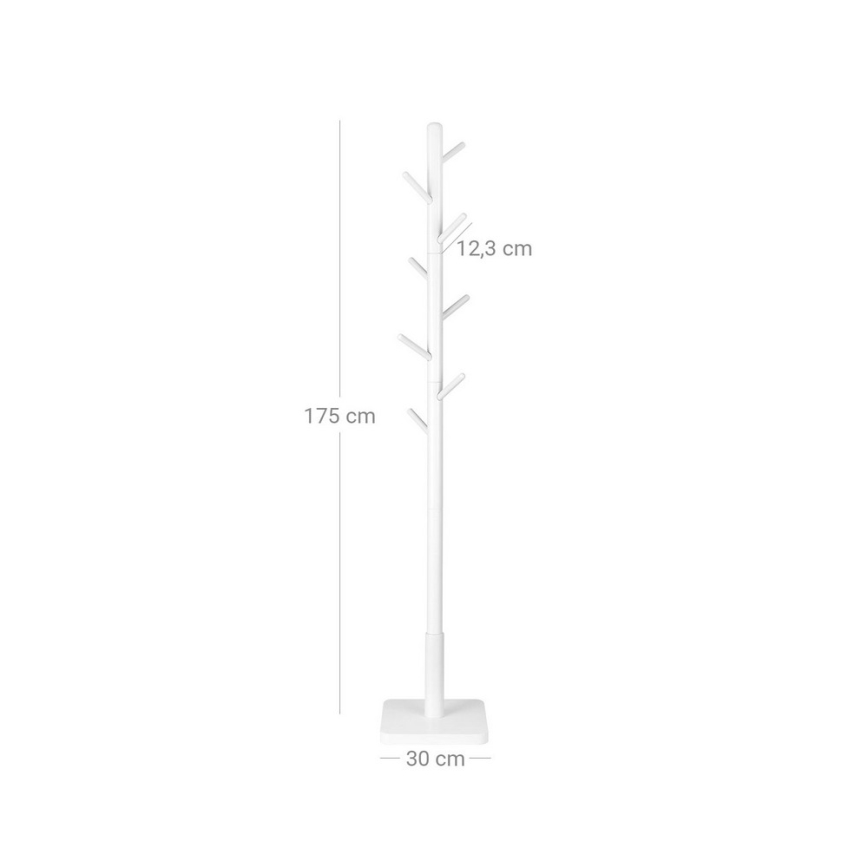 Golvstående klädhängare LINEA, vit
