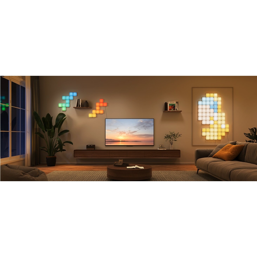Govee - 10x Smart mini RGBIC-panel Wi-Fi