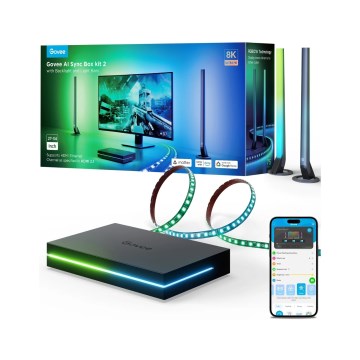 Govee - AI Sync Box Kit 2 Smart set för PC-belysning 27-34