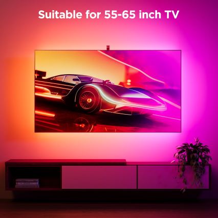 Govee - Backlight 3S Netflix TV 55-65" SMART LED bakgrundsbelyst RGBICW Wi-Fi + fjärrkontroll