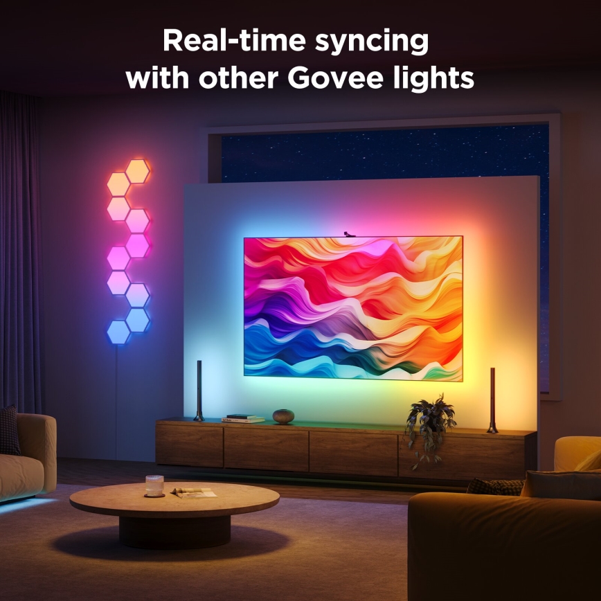 Govee - Backlight 3S Netflix TV 55-65" SMART LED bakgrundsbelyst RGBICW Wi-Fi + fjärrkontroll