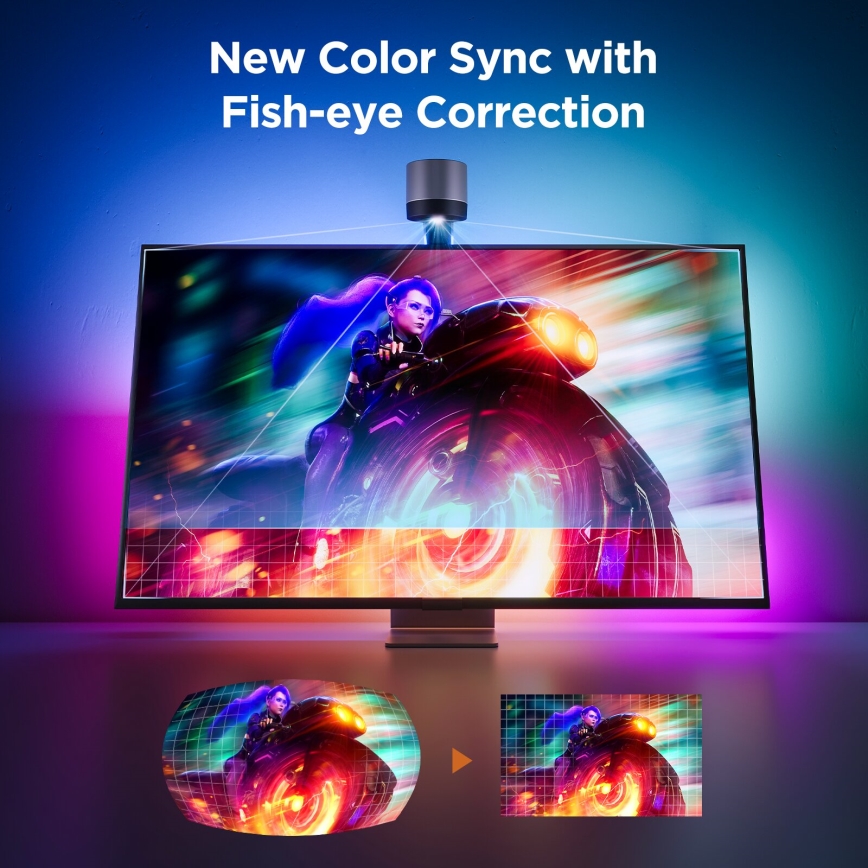 Govee - Backlight 3S Netflix TV 55-65" SMART LED bakgrundsbelyst RGBICW Wi-Fi + fjärrkontroll