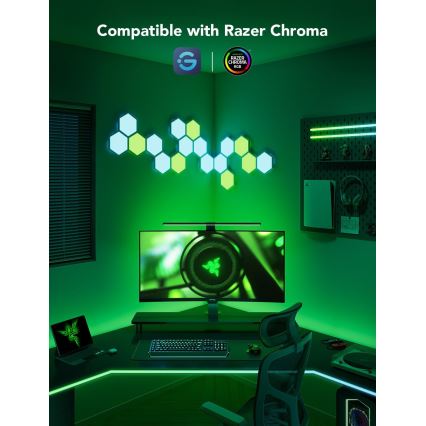 Govee - Dreamview G1 Smart LED RGBIC monitor belysning 27-34" Wi-Fi