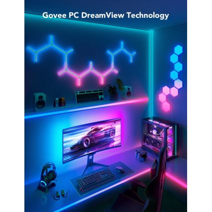 Govee - Dreamview G1 Smart LED RGBIC monitor belysning 27-34" Wi-Fi