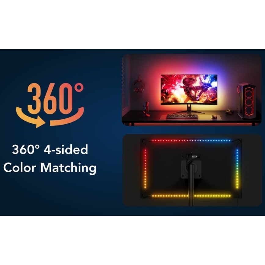 Govee - Dreamview G1 Smart LED RGBIC monitor belysning 27-34" Wi-Fi