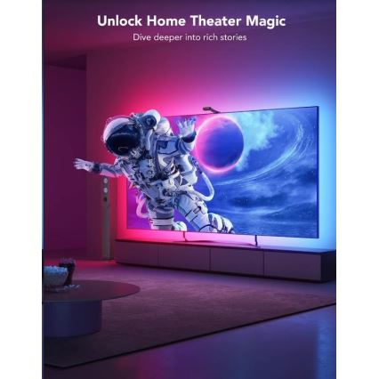 Govee - DreamView T2 DUAL TV 55-65" SMART LED bakgrundsbelyst RGBIC Wi-Fi + fjärrkontroll