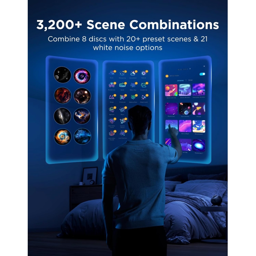 Govee - Galaxy Light Projector 2 Pro Matter med Wi‑Fi-högtalare