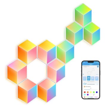 Govee - KIT 10x LED-lampa Glide Hexa Pro LED Smart RGBIC Wi-Fi