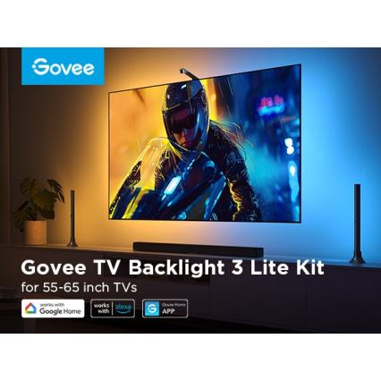 Govee - KIT 2x Backlight TV 55-65" SMART LED bakgrundsbelyst RGBICW Wi-Fi