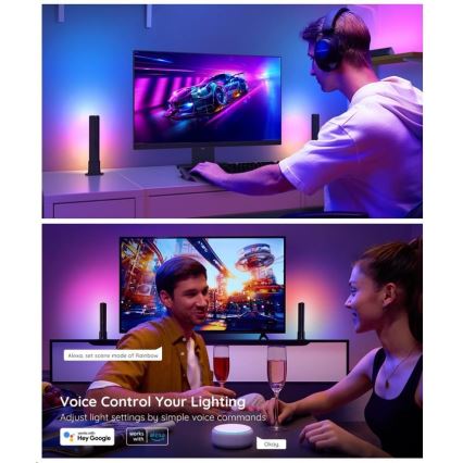 Govee - KIT 2x Flow Plus SMART LED TV & Gaming - RGBICWW Wi-Fi