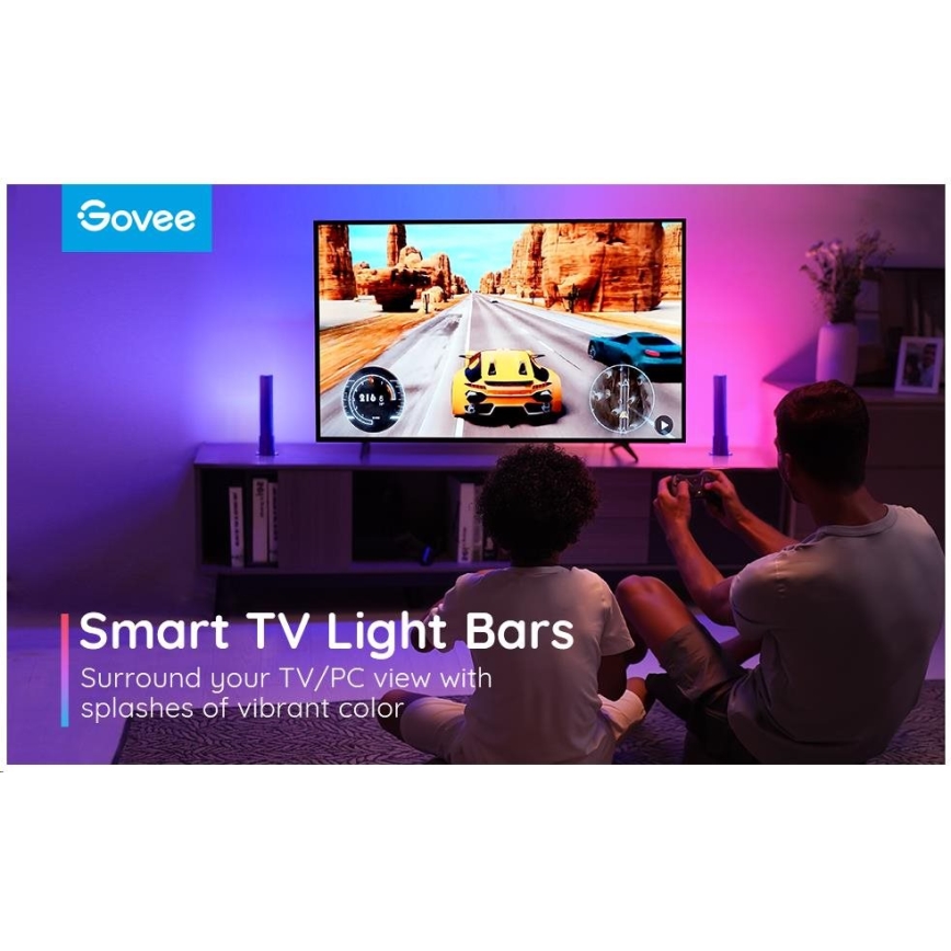 Govee - KIT 2x Flow Plus SMART LED TV & Gaming - RGBICWW Wi-Fi