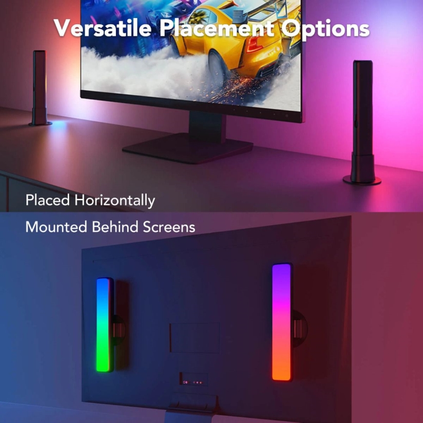 Govee - KIT 2x Flow Plus SMART LED TV & Gaming - RGBICWW Wi-Fi