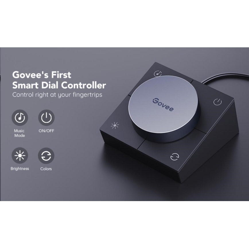 Govee - KIT 2x Smart Gaming Wi-Fi LED RGBIC Panels + Smart Dual + fjärrkontroll