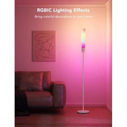 Govee - LED Dimbar golvlampa CYLINDER SMART RGBICWW 2200-6500K
