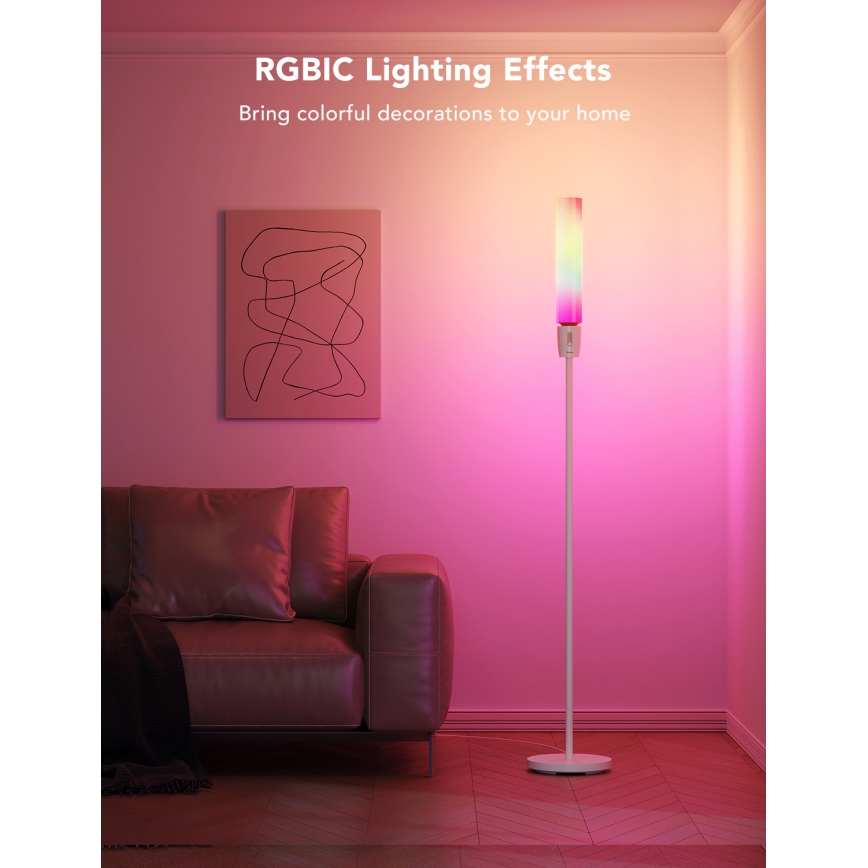 Govee - LED Dimbar golvlampa CYLINDER SMART RGBICWW 2200-6500K