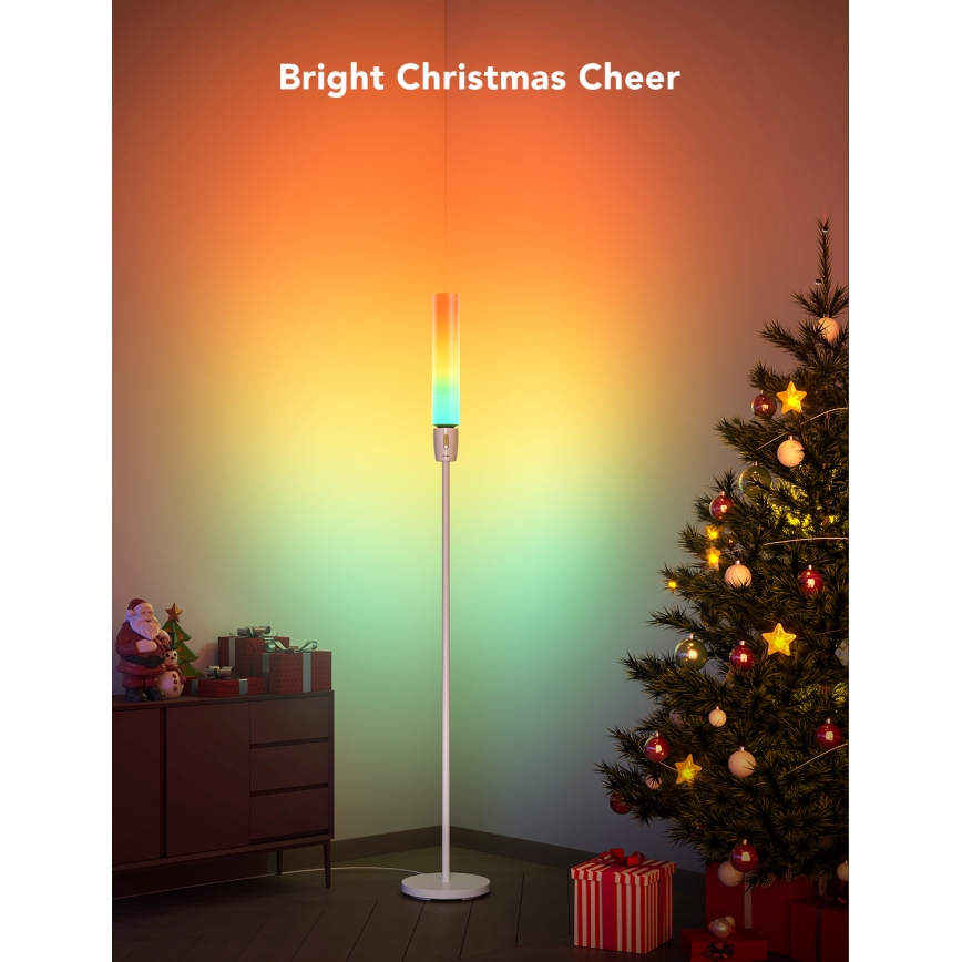 Govee - LED Dimbar golvlampa CYLINDER SMART RGBICWW 2200-6500K