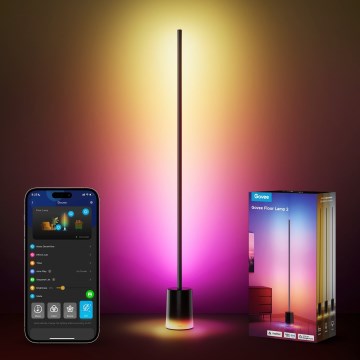 Govee - LED Dimbar golvlampa Smart MATTER LED RGBICWW 2200-6500K Wi-Fi + fjärrkontroll