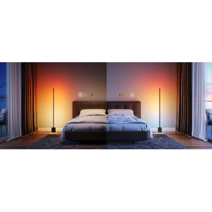 Govee - LED Dimbar golvlampa med en högtalare Pro RGBICWW 2200-6500K Wi-Fi + fjärrkontroll