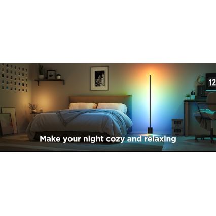 Govee - LED Dimbar golvlampa Smart MATTER LED RGBICWW 2200-6500K Wi-Fi + fjärrkontroll