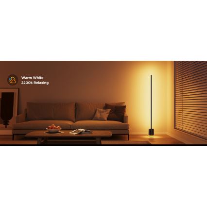Govee - LED Dimbar golvlampa Smart MATTER LED RGBICWW 2200-6500K Wi-Fi + fjärrkontroll