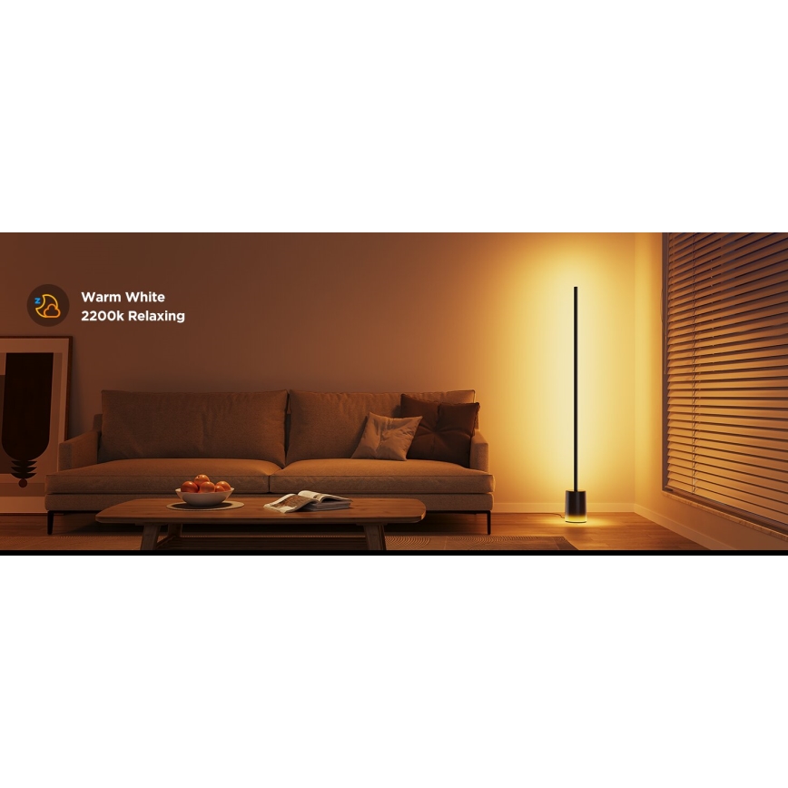 Govee - LED Dimbar golvlampa Smart MATTER LED RGBICWW 2200-6500K Wi-Fi + fjärrkontroll