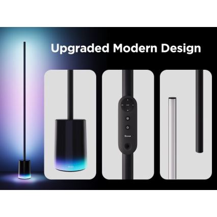 Govee - LED Dimbar golvlampa Smart MATTER LED RGBICWW 2200-6500K Wi-Fi + fjärrkontroll